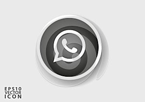 Whatsapp logo vector is a stylized representation of the logo