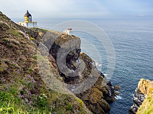 St Abbs Head and St Abb Lighthouse, Scotland