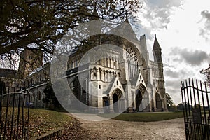 St. Albans Cathedral. Hertfordshire, England, UK