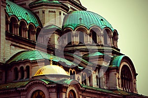 Close up from Alexander Nevsky Cathedral, Sofia photo