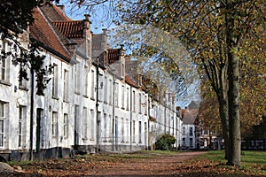 St. Alexiusbegijnhof in autumn, Dendermonde, Belgium