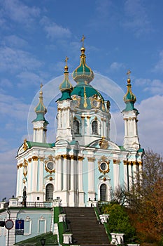 St. Andrew's Cathedral in Kyiv, Ukraine