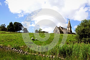 St Andrew`s Church, in Fewston, in the Yorkshire Dales, England.