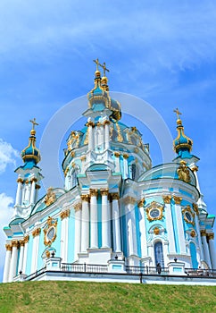 St. Andrew`s Church  in Kyiv, Ukraine