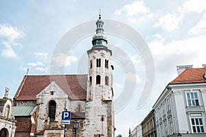 St. Andrew\'s Church and medieval building in Krakow, Poland