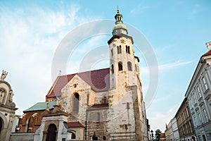 St. Andrew`s Church at Old Town district in Krakow, Poland