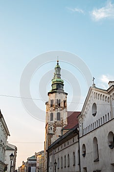 St. Andrew`s Church at Old Town district in Krakow, Poland