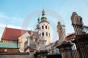 St. Andrew`s Church at Old Town district in Krakow, Poland