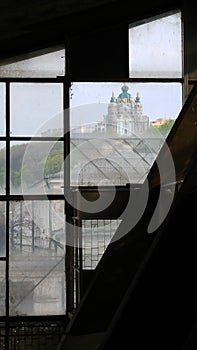 St Andrew's Church is an Orthodox church in Kyiv by the Italian architect Bartolomeo Rastrelli. photo