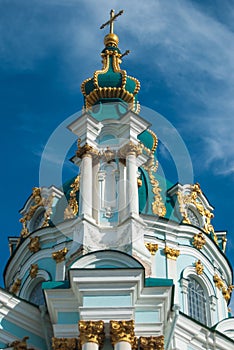 St Andrew`s Decorative Spire, Kiev, Ukraine