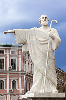 St Andrew Statue Patron Saint Mikhaylovsky Square Kiev Ukraine