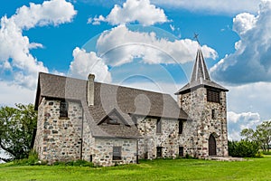 St. Andrews Anglican stone church in Heward, SK