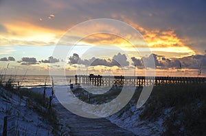 St. Andrews State Park Pier at Sunset