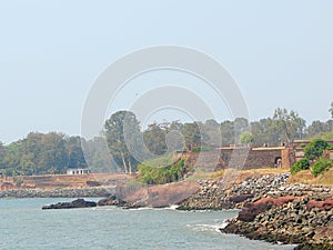 St. Angelo`s Fort - Coastal Fort near Arabian Sea, Kannur, Kerala, India...