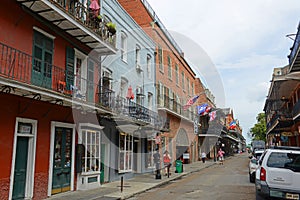 St Ann Street in French Quarter, New Orleans