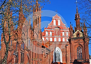 St. Anna and Bernardinu church, Vilnius, Lithuania