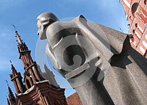 St. Anne's and Mickiewicz Monument in Vilnius, Riga