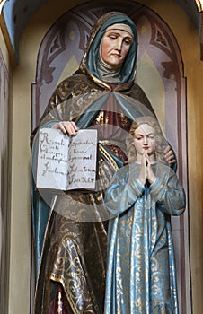 St Anne with Virgin Mary