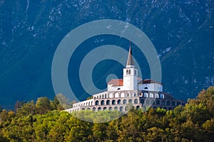 St. Anton church in Kobarid, Slovenia, Europe.