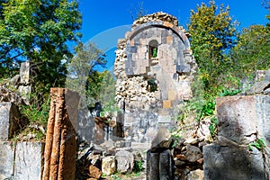 St. Astvatsatsin Holy Mother of God Church ruins in Aghveran