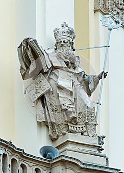 St. Athanasius sculpture of the St. George`s Cathedral, Lviv, Ukraine