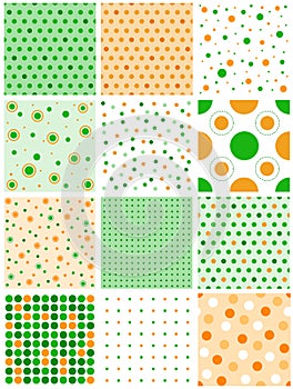 St atricks day polka dots pattern