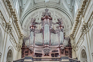 St Aubin`s Cathedral, in Namur, Belgium.