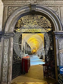 St Augustin church interior. Intramuros, Manila, the Philippines