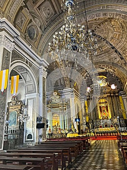 St Augustin church interior. Intramuros, Manila, the Philippines