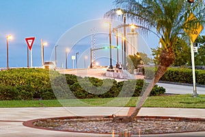 St Augustine Bridge of Lions at night