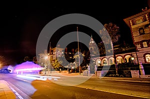 St augustine city street scenes atnight photo