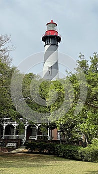 St Augustine Florida lighthouse vertical