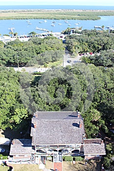 St. Augustine Lighthouse museum from the top of the lighthouse