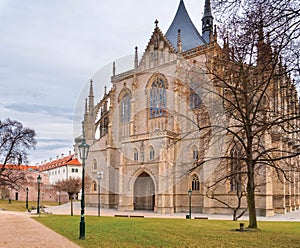 St. Barbara gothic cathedral in Kutna Hora