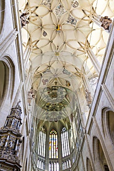 St. Barbara's Church - decorative ceiling inside