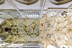 St. Barbara's Church - decorative ceiling inside