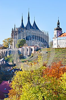 St. Barbora cathedral, national cultural landmark, Kutna Hora, Czech republic