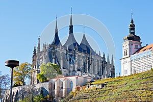 St. Barbora cathedral, national cultural landmark, Kutna Hora, Czech republic, Europe