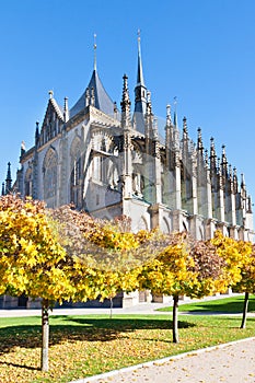 St. Barbora cathedral, national cultural landmark, Kutna Hora, Czech republic, Europe