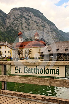 St Bartholoma Church. Konigssee. Germany