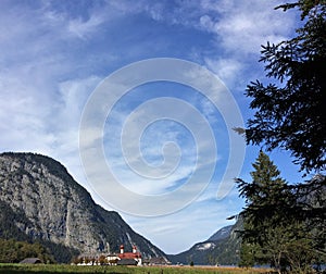 St bartholomae chapel in Bavaria at Koenigssee in south germand photo