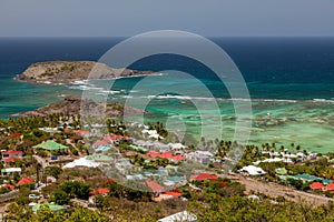 St Barts, the Grand Cul de Sac and surrounding waters