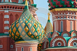 St. Basil Cathedral close-up, Red Square, Moscow