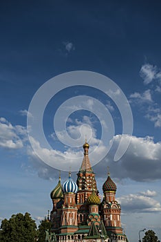 St basil cathedral in the red square, moscow, russia