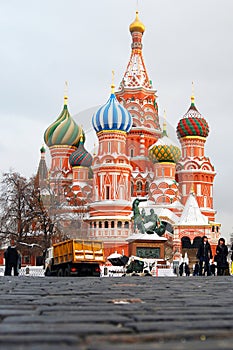 St. Basil Cathedral, Red Square, Moscow, Russia. UNESCO World He