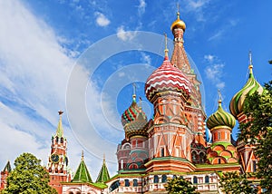 St. Basil`s Cathedral in Moscow