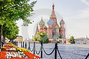 St. Basil`s Cathedral in Moscow