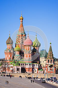 St. Basil's Cathedral in Moscow (view from Vasilevsky descent)