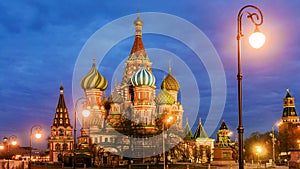 St. Basil's Cathedral night view
