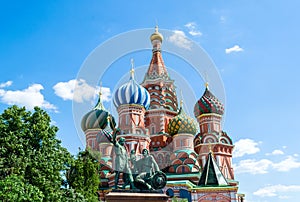 St. Basil's Cathedral - an Orthodox church on Red Square in Moscow
